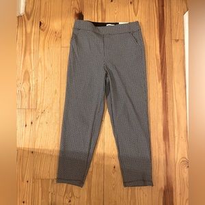 *NWT* Max Studio Stretch Work Pants Black&White print -Size Large